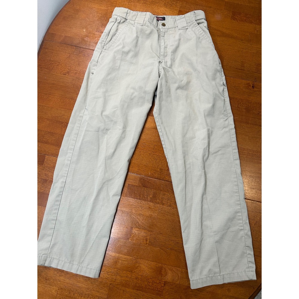 TRU-SPEC Tactical Pants Mens 32x30 Khaki Ripstop Cargo Utility Workwear